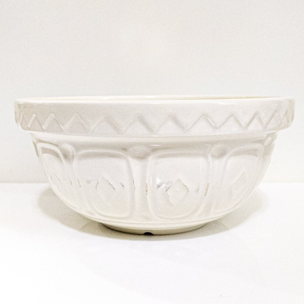 MASON CASH Cream Cane Mixing Bowl 24cm Wide Classic Kitchen Earthenware British